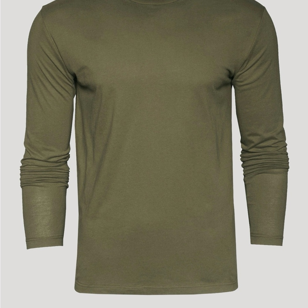 True Classic Military Green Classic Long Sleeve Crew
Neck NWT